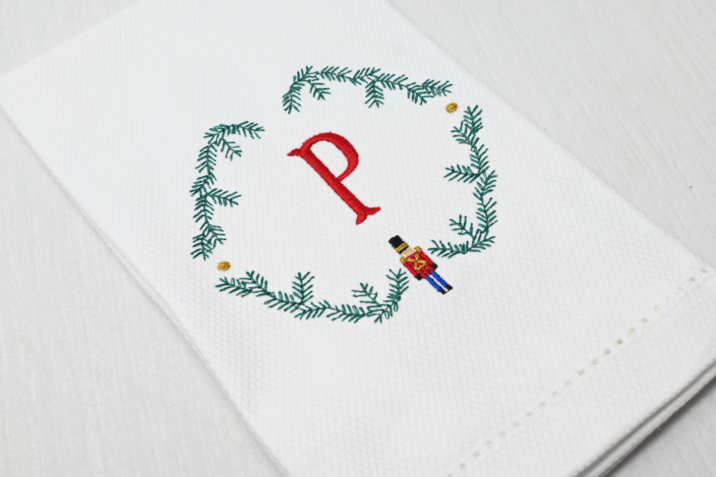 Classic Red and Blue Nutcracker Towel Duo