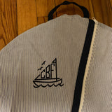 Monogrammed Seersucker Hanging Bag