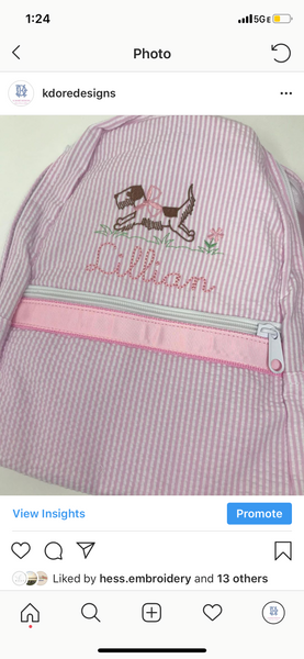 Medium Mint Backpack